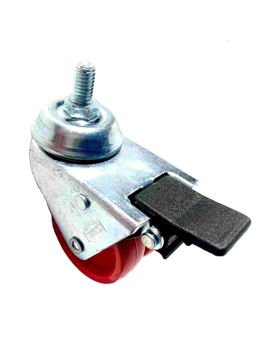 Rueda con Freno para Jaula de Cría con Cierre Seguro