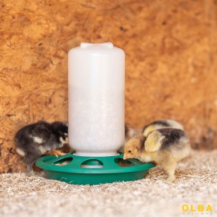 Comedero para Pollitos y Codornices 1 kg - Cierre de Rosca
