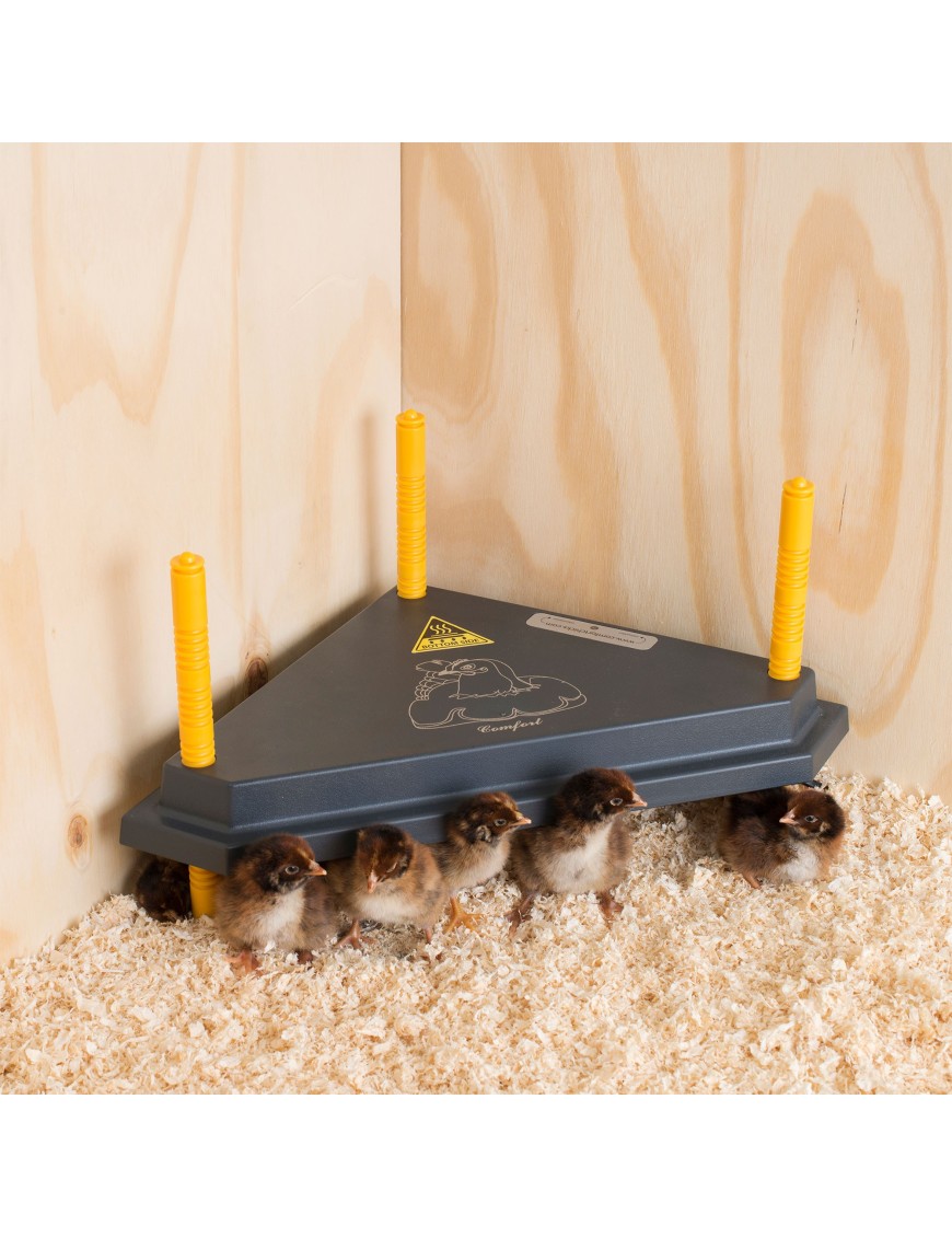 Placa Calefactora Esquinera para Pollitos 30 x 30 cm