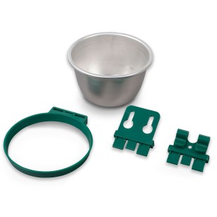 Comedero Cuenco de Aluminio Duradero para Cría