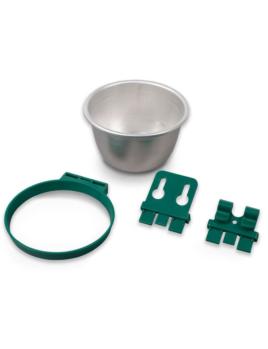 Comedero Cuenco de Aluminio Duradero para Cría