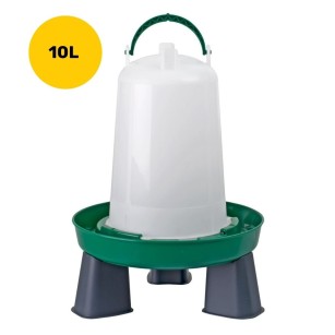 Bebedero para Gallinas y Aves 10L con Patas - Alta Calidad