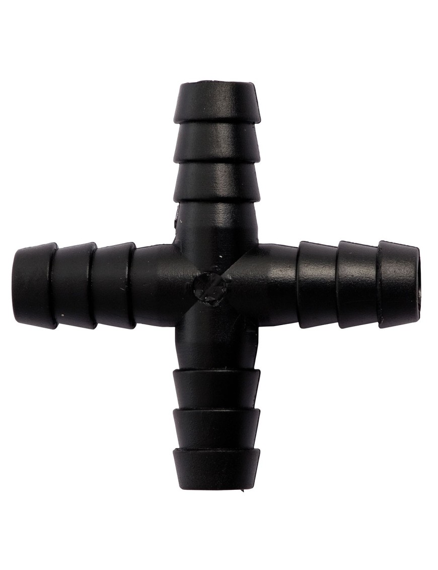 Conector en Cruz para Tubo 9 mm | Accesorio de Cría