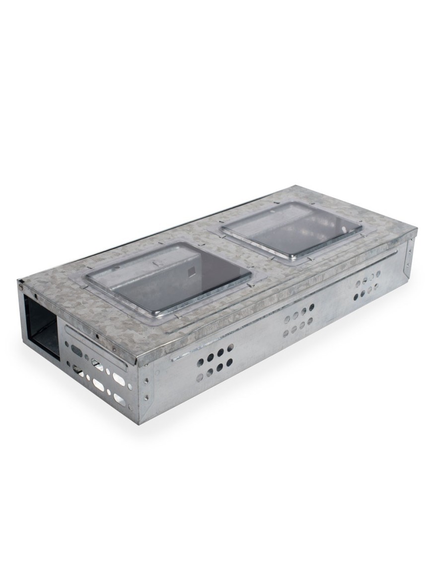 Trampa Para Ratas Vivas Multicaptura Acero Galvanizado