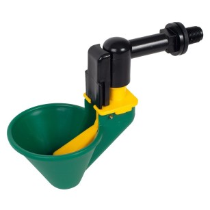 Bebedero Automático de Cazoleta Grande con Codo para Cría