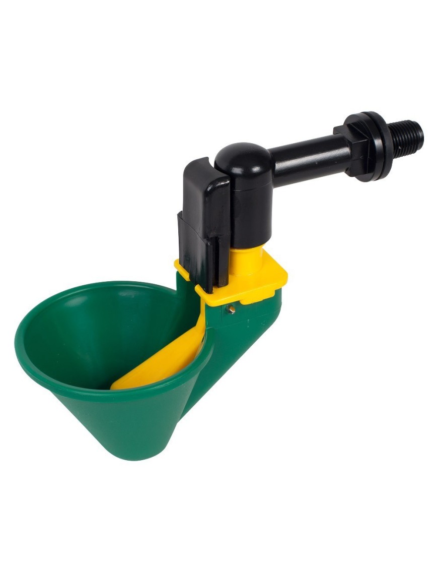 Bebedero Automático de Cazoleta Grande con Codo para Cría