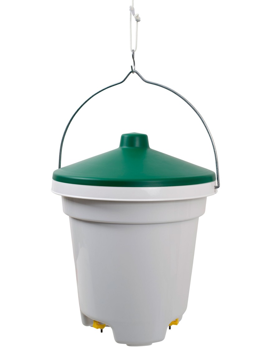Bebedero Cubo Con Tetinas Para Gallinas 12 Litros