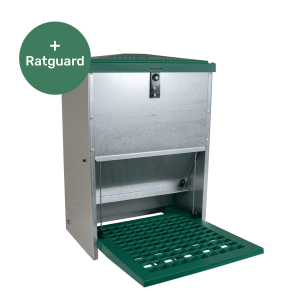 Comedero de Pedal Feedomatic 12 kg + Protección Anti Ratas