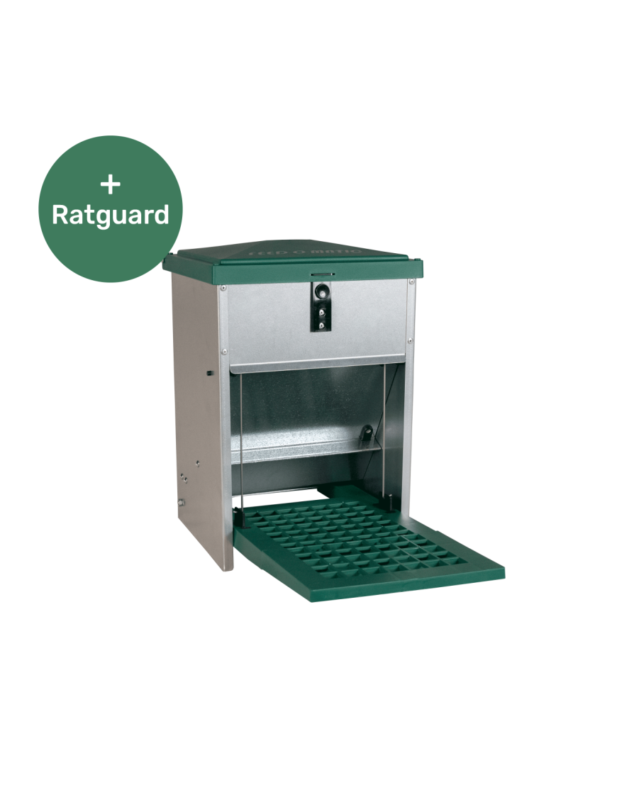 Comedero de Pedal Feedomatic 5 kg + Protección Antirratas