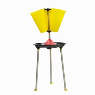 Estación de Sacrificio Giratoria para Pollos 3 Conos