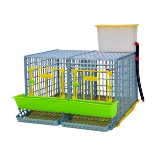 Jaula para Gallinas Ponedoras 2 Secciones (H: 40 cm)