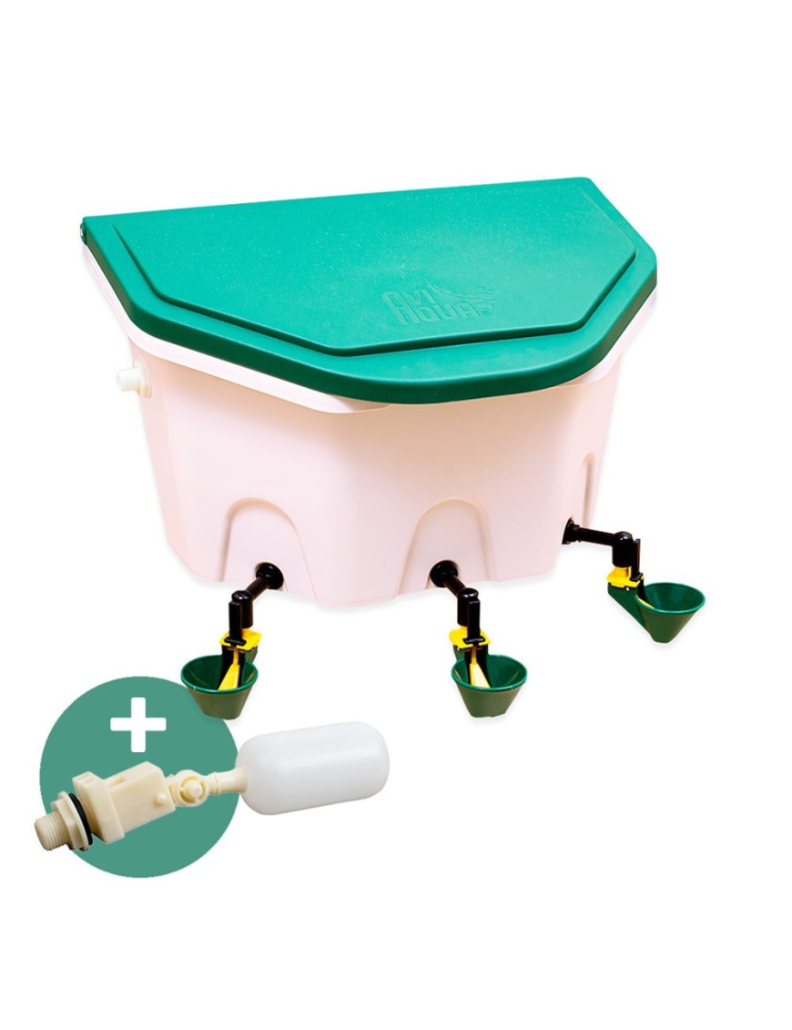 Bebedero Automático Para Gallinas AviAqua 8 Litros + Copas
