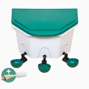 Bebedero Automático Aviaqua 8 Litros + 3 Tazas Basculantes