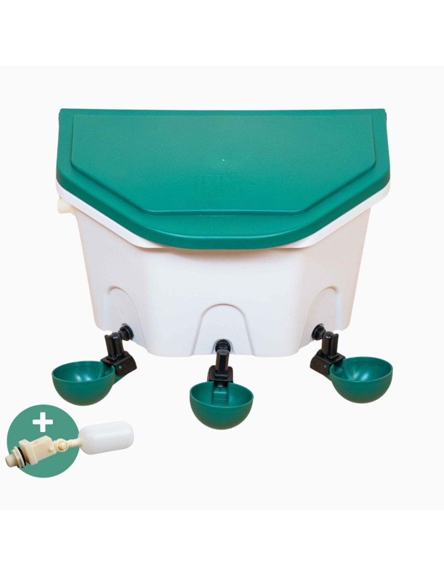 Bebedero Automático Aviaqua 8 Litros + 3 Tazas Basculantes