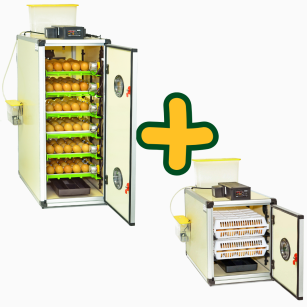 Kit Incubadora Automática Cimuka CT180SH y Nacedora CT60H