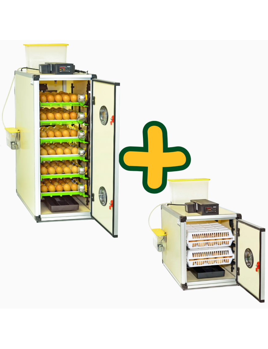 Kit Incubadora Automática Cimuka CT180SH y Nacedora CT60H