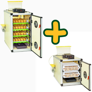 Kit Incubadora Automática Cimuka CT120SH y Nacedora CT60H