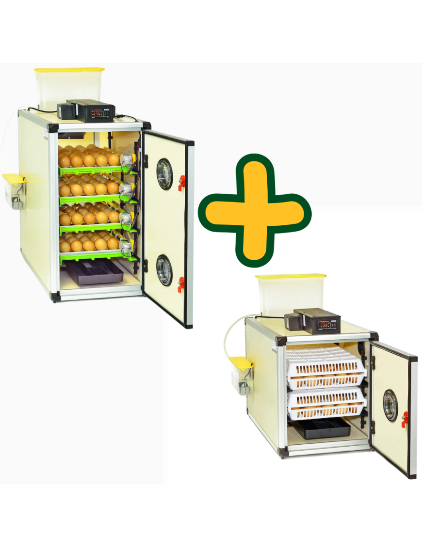 Kit Incubadora Automática Cimuka CT120SH y Nacedora CT60H