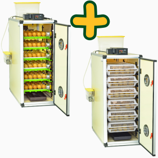Kit Incubadora Automática Cimuka CT180SH y Nacedora CT180H