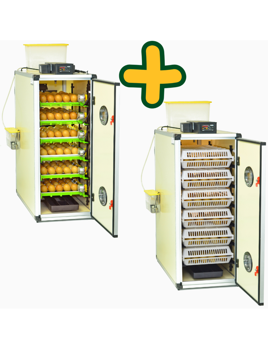 Kit Incubadora Automática Cimuka CT180SH y Nacedora CT180H