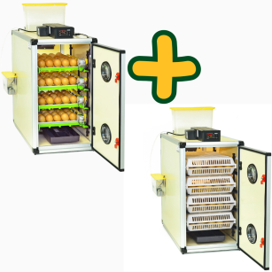 Kit couveuse automatique Cimuka CT120SH et éclosoir Cimuka CT120H