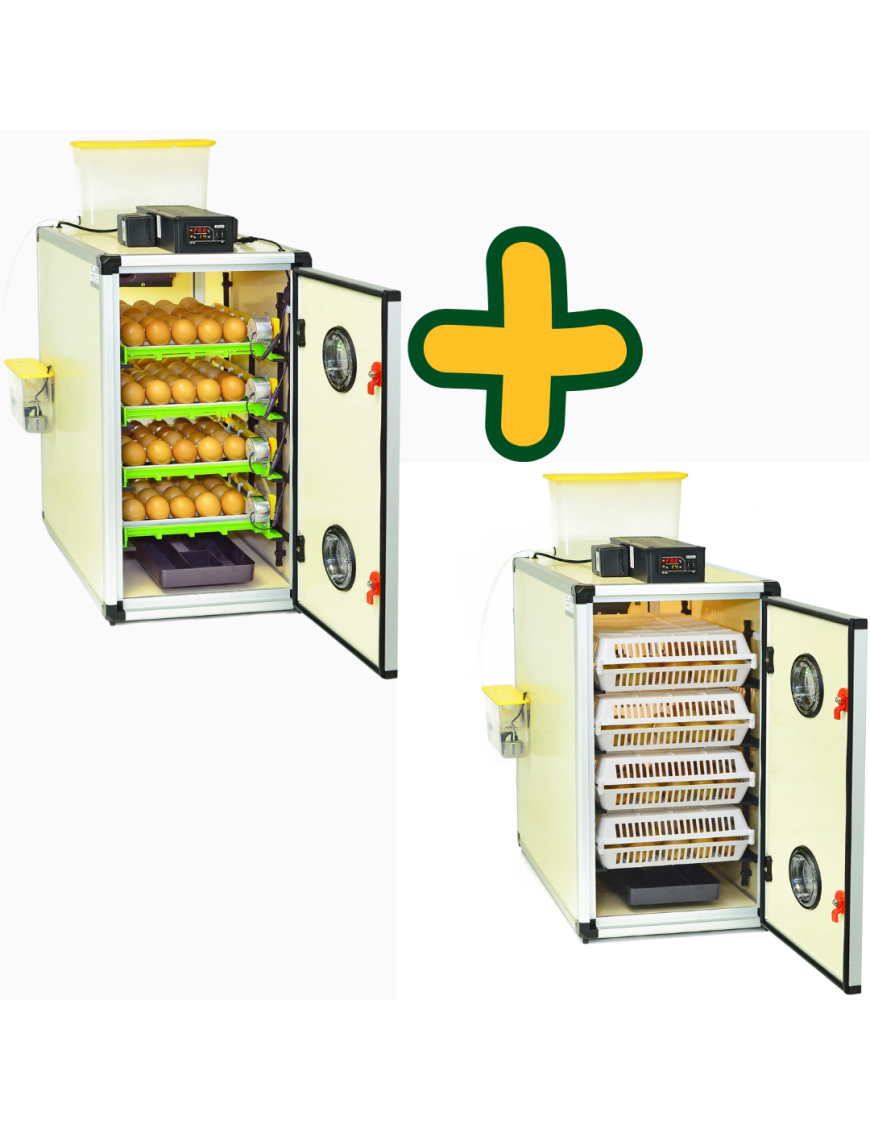 Kit Incubadora Automática Cimuka CT120SH y Nacedora CT120H
