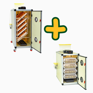 Kit 470 Huevos, Incubadora HB350S + Nacedora CT120H