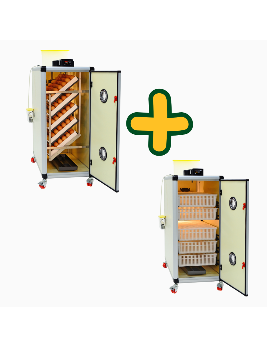 Kit couveuse automatique Cimuka HB350S et éclosoir Cimuka HB350H
