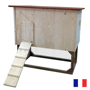 Gallinero para 2-3 Gallinas de Madera Maciza Artesanal