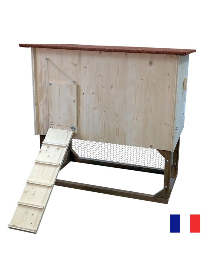 Poulailler Artisanal MISSALA (2-3 poules) Anti-Poux Rouges