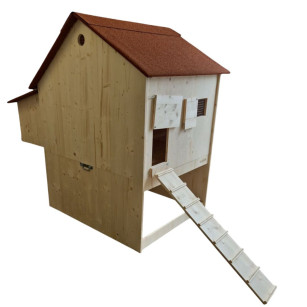 Gallinero Elevado Asimétrico 8 a 12 Gallinas