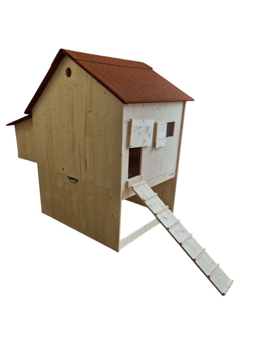 Gallinero Elevado Asimétrico 8 a 12 Gallinas