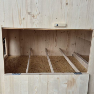 Gallinero Elevado Asimétrico 8 a 12 Gallinas