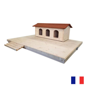 Nichoir Grand Îlot Flottant 3 Nids pour Canards | Protection Anti-Prédateur