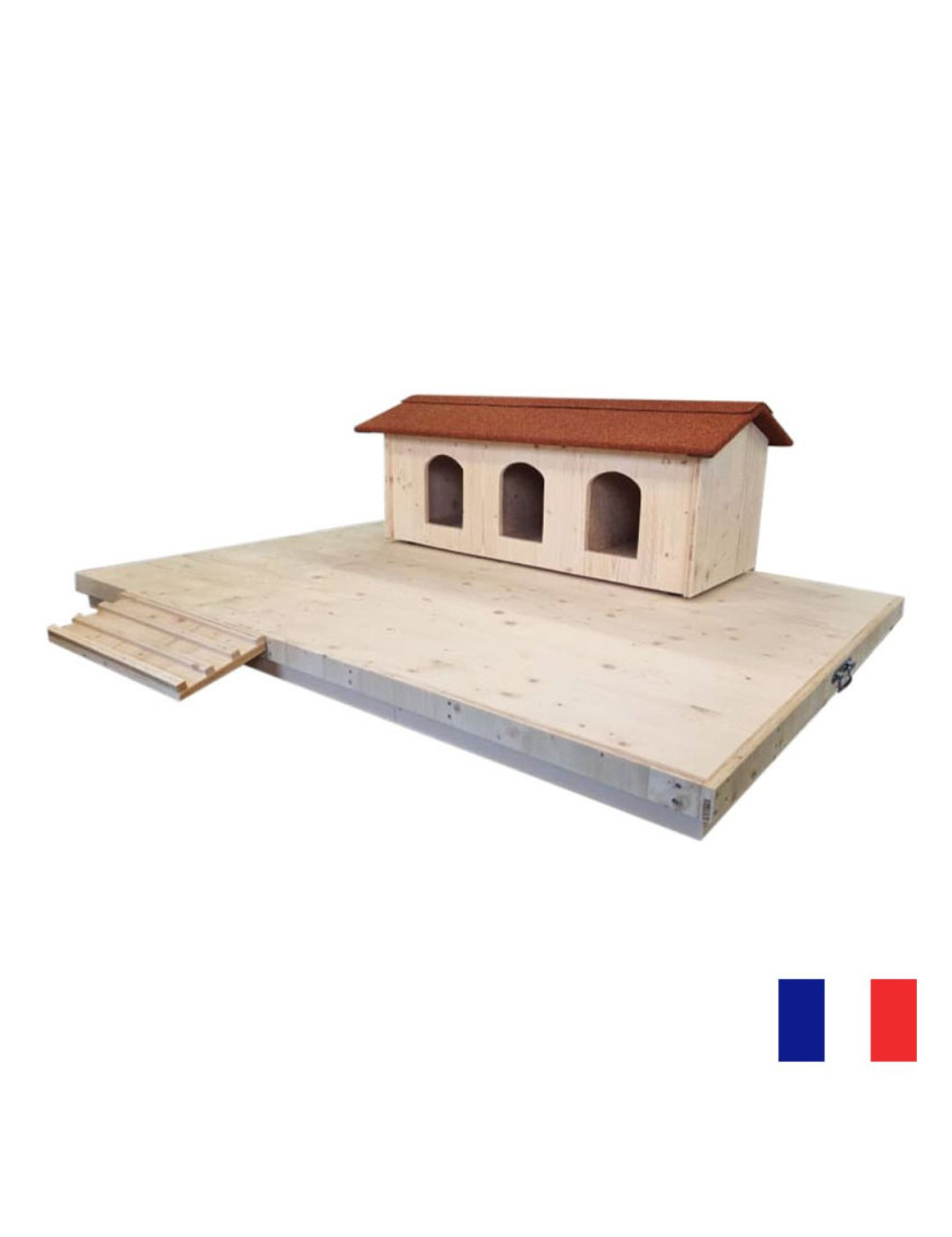 Nichoir Grand Îlot Flottant 3 Nids pour Canards | Protection Anti-Prédateur