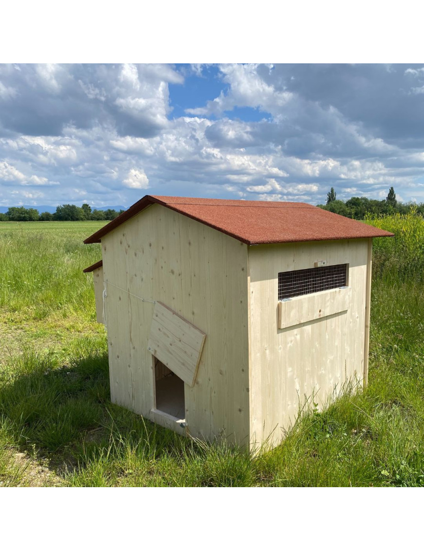 Gallinero de Madera Maciza 8 a 15 Gallinas
