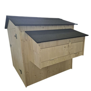 Grand Poulailler Anti-Poux Rouges (jusqu'à 15 Poules) | Fabrication Française