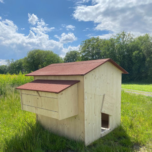 Grand Poulailler Anti-Poux Rouges (jusqu'à 12 Poules) | Fabrication Française