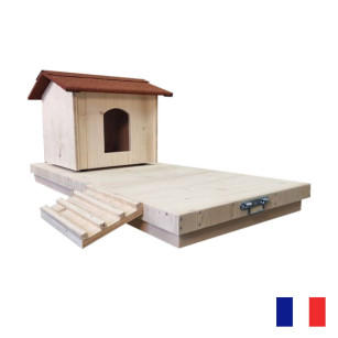 Nichoir Îlot Flottant Anti-Prédateur pour Canard (1 Nid) | Fabrication Française