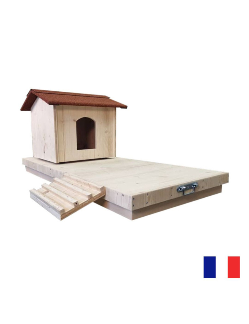 Nichoir Îlot Flottant Anti-Prédateur pour Canard (1 Nid) | Fabrication Française