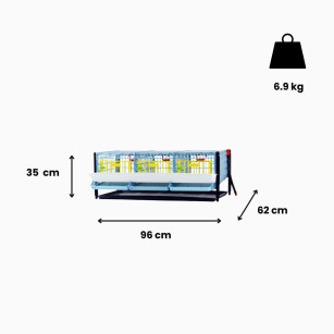 Piso Adicional para Jaula de Codornices Ponedoras