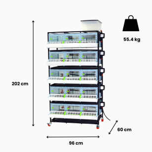 Poussinière 5 étages 25 cm - Eggceterra Élevage Optimal