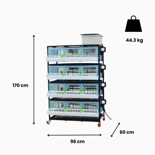 Poussinière 4 étages 25 cm - Élevage facile Eggceterra
