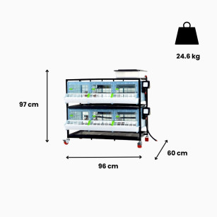 Criadora 2 Pisos (H: 25 cm) - Cría Avícola