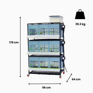 Poussinière 3 étages 40cm - Eggceterra Élevage Optimum