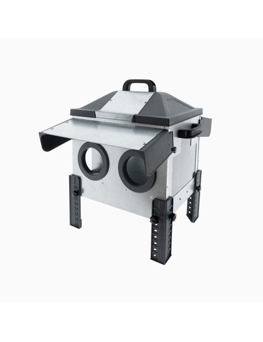 Mangeoire ROBUST® 12kg Acier Galvanisé | Anti-Gaspillage Pro