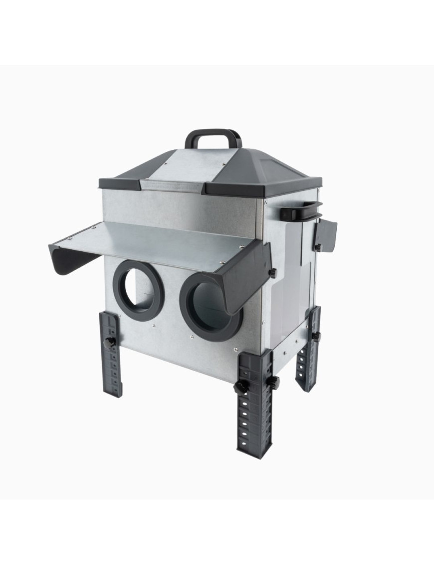 Mangeoire ROBUST® 16kg Haute | Anti-Gaspillage & Acier Galva