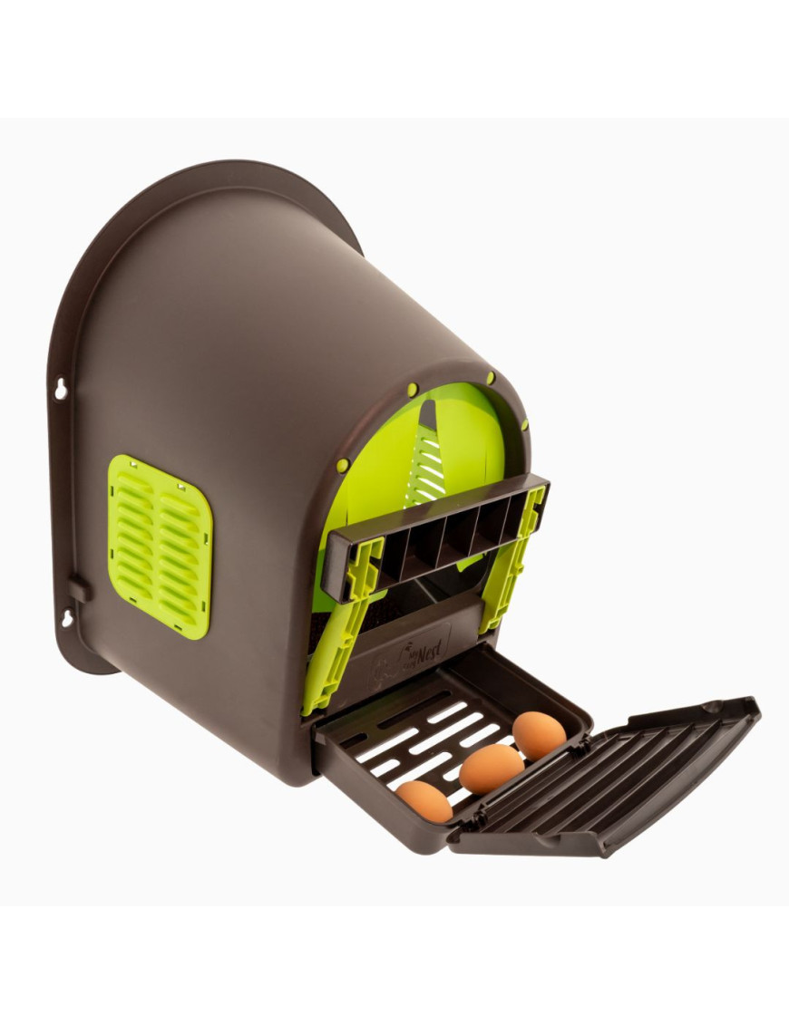 Pondoir MyCozyNest Roll-Away | Œufs Propres & Sécurisés