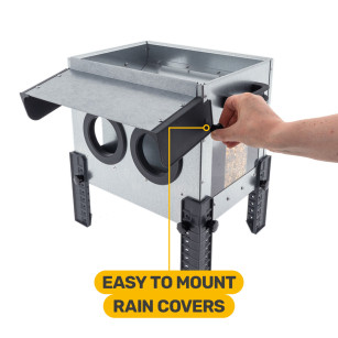 Comedero ROBUST® 18kg Bajo | Antidesperdicio y Acero Galvanizado