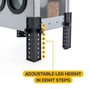 Comedero ROBUST® 18kg Bajo | Antidesperdicio y Acero Galvanizado